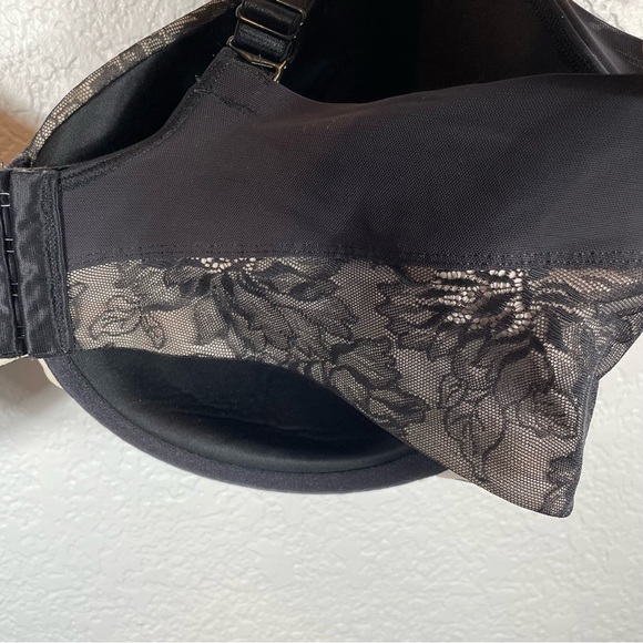 Bali Black Smoothing Bra Lightly Lined Back Smoothing W/ Underwire-42DDD - Picture 4 of 7